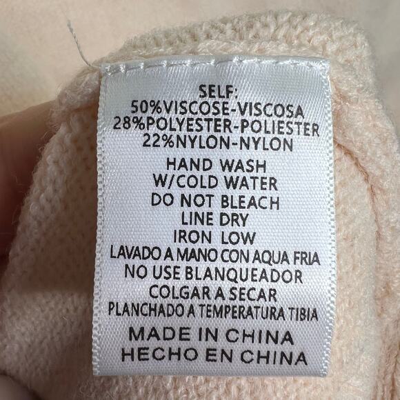 Listicle Sequin Stardust Peach Sweater Stardust Detail Sweater Top Blush Medium - Picture 7 of 10